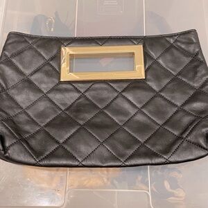 Michael Kors Black quilted clutch